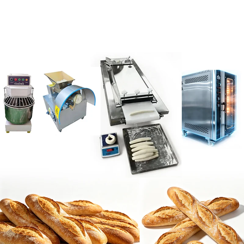 Factory Price Full Set Electric High Productivity Bread Making Machine Professional Baking Oven One-stop Solution Flour