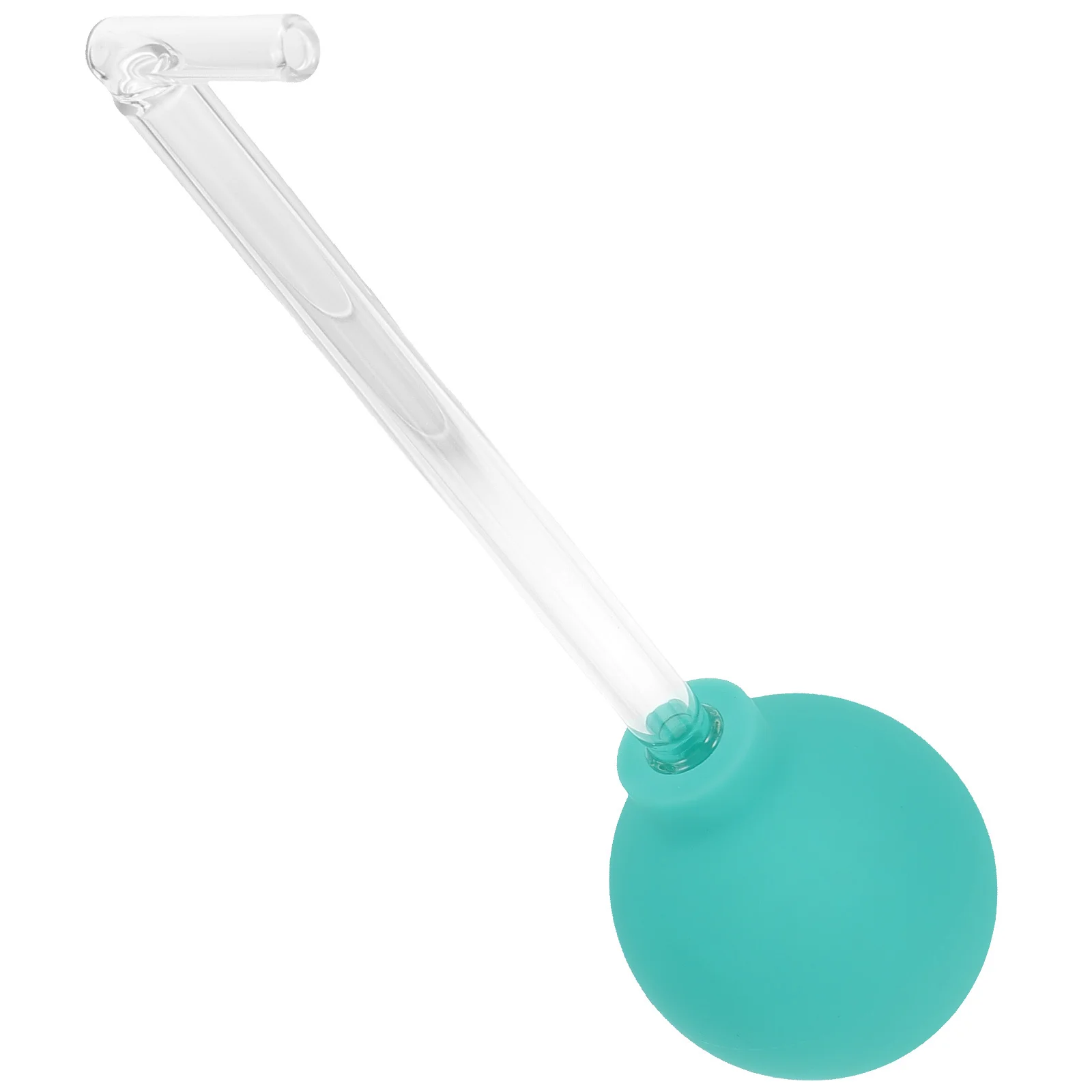 

Oral Cleaner Manual Style Glass PVC Right Angle Tube Air Pressure Water Dental Flosser Portable Oral Irrigator