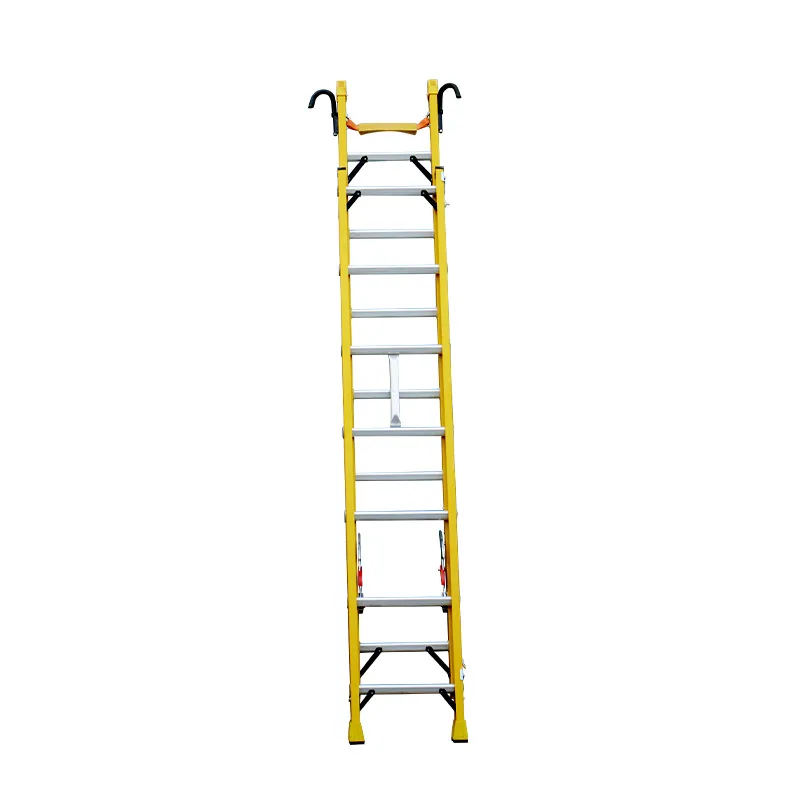 Insulated lift electrician climbing single straight ladder electric maintenance operation ladder retractable pull ladder glass