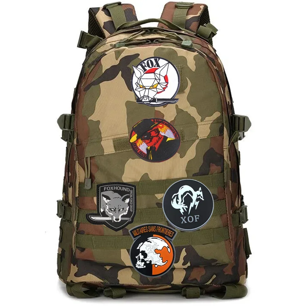 Outdoor Bag Accessories Embroidery FOX Dragon Spy Armband Borderless Army Insignia Metal Gear Backpack Patches for Clothing