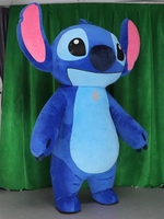 2025 Blue Lilo & Stitch mascot costume cartoon character 2m/2.6m inflatable mascot costume for adults