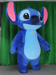 Mini Disney 2024 niebieski Lilo & Stitch kostium maskotka postać z kreskówki 2m/2.6m kostium maskotka nadmuchiwany kostium w kształcie maskotki dla dorosłych