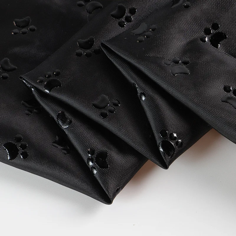 1M*1.5M Black Non-slip Fabric PVC Dog Paw Drop Plastic Cloth Upholstery Fabrics for Cushion Sofa Cushion Pillow DIY Sewing