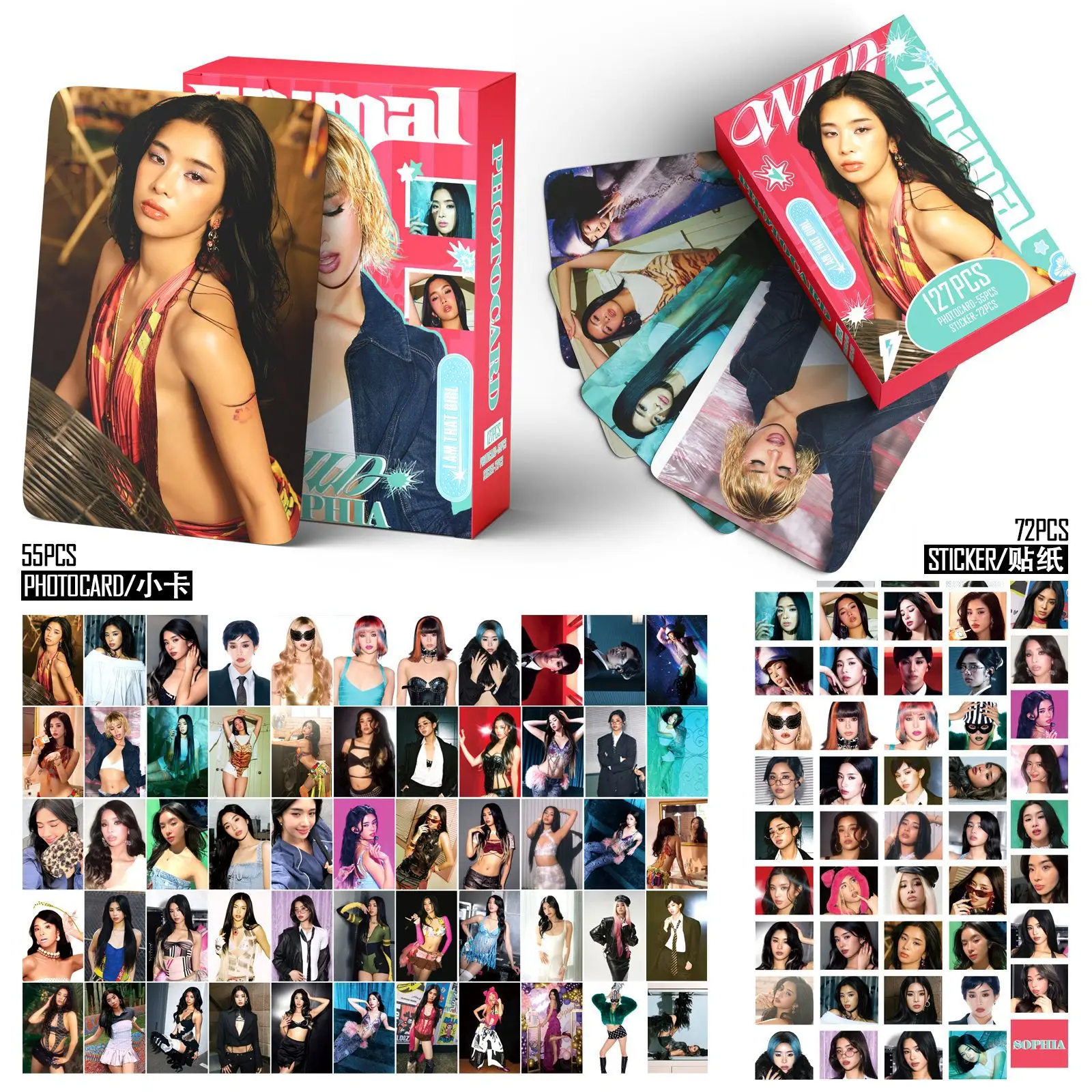 127PCS Single ALbum KATSEYE WILD HOOTIE FRUTTI Mini LOMO Card Photocards HD Fans Collection Cards Decorative Present Gifts