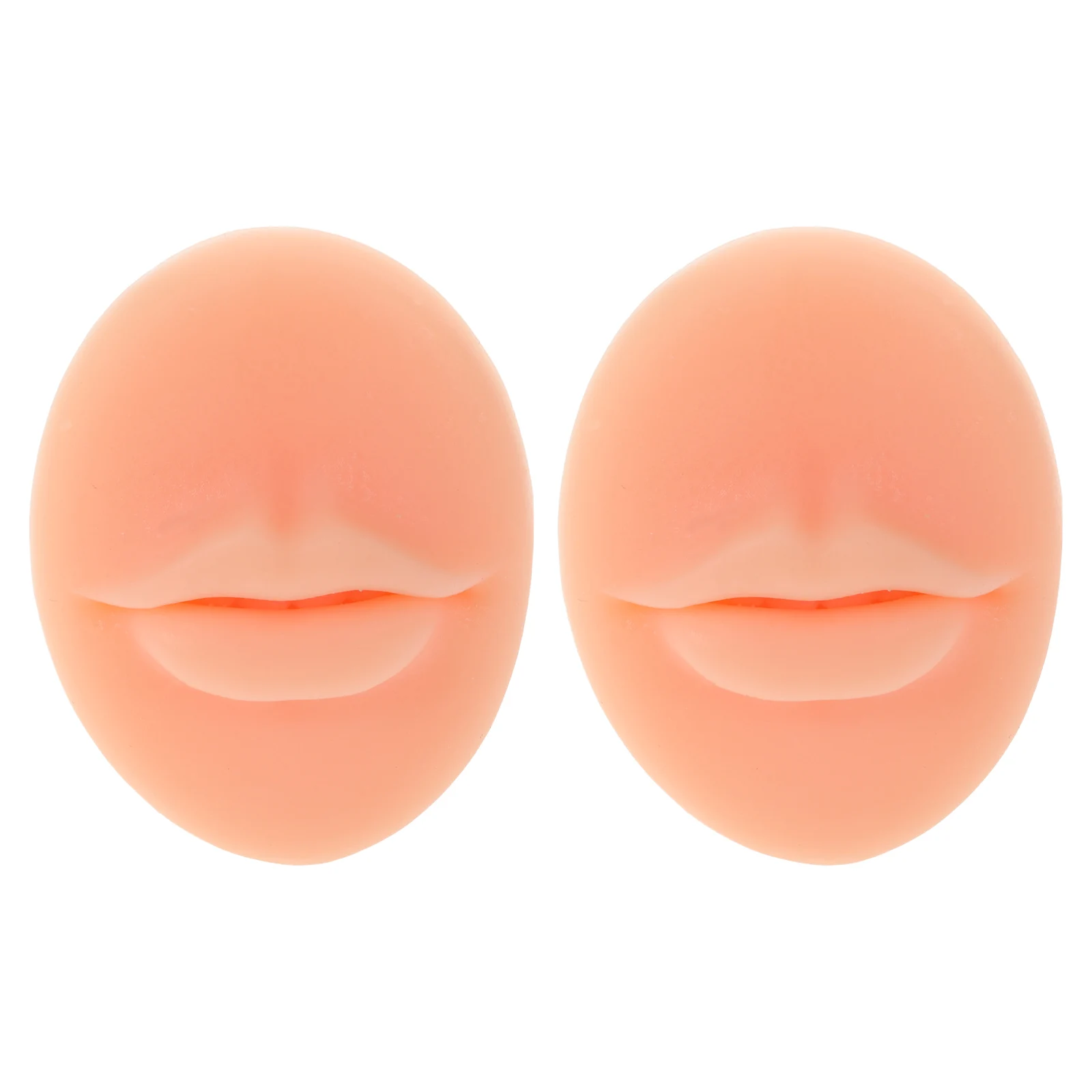 

2 Pcs Silicone Practice Model Fake Big Lips Three dimensional Solid Tattoo Kit Mouth Module Makeup Supplies Artificial Practice