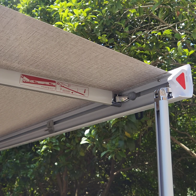 

Good Quality Aluminum Alloy Frame RV Awning Caravan Manual PVC Factory Sale Motorhome Awning Rv Parts For Camper