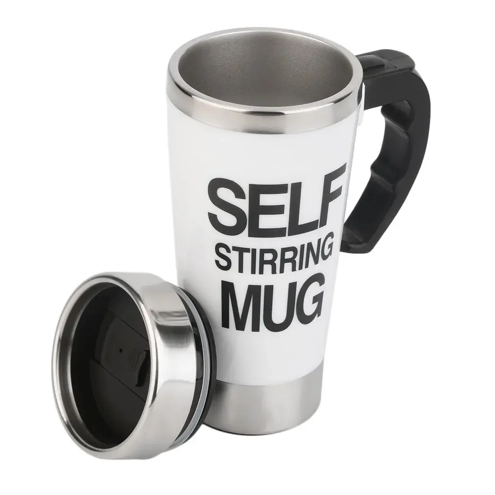 Self Stirring Coffee Milk Mug 500ml Stainless Steel Thermal Cup - Electric Lazy Smart Insulated Cup