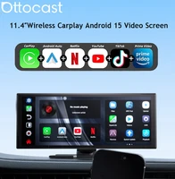 Ottocast Ottoscreen Ai 11,4 ""Wireless Carplay Android Auto Radio de coche pantalla de vídeo Multimedia incorporado Netflix YouTube Play store