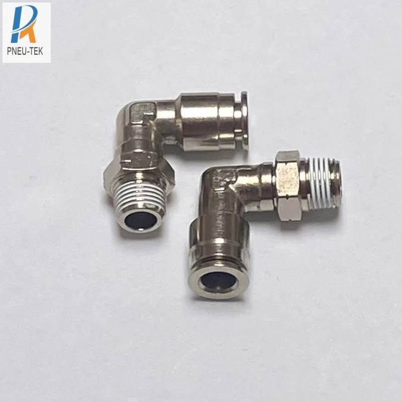 موصل سريع لهيكل القصب، موصل سريع مطلي بالنيكل النحاسي، تركيبات الدفع، تركيبات الأنابيب MPL1/4-NPT1/8