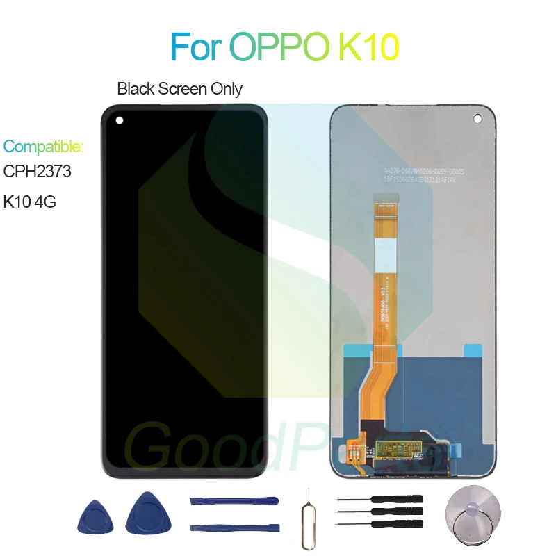 For OPPO K10 Screen Display Replacement 2400*1080 CPH2373,K10 4G LCD Touch Digitizer