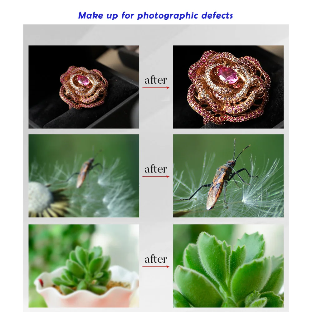 30-120mm Macro Lens Long Distance Professional Universal Clip Camera Photo Lens CPL Star Filters for iPhone XIAOMI HUAWEI Mobile