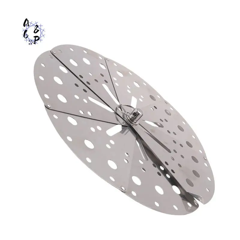 A68P-Stainless Adjustable Drop Lid Simmering Food Pot Cover Anti-Overflow Prevention Cover Steaming Rack