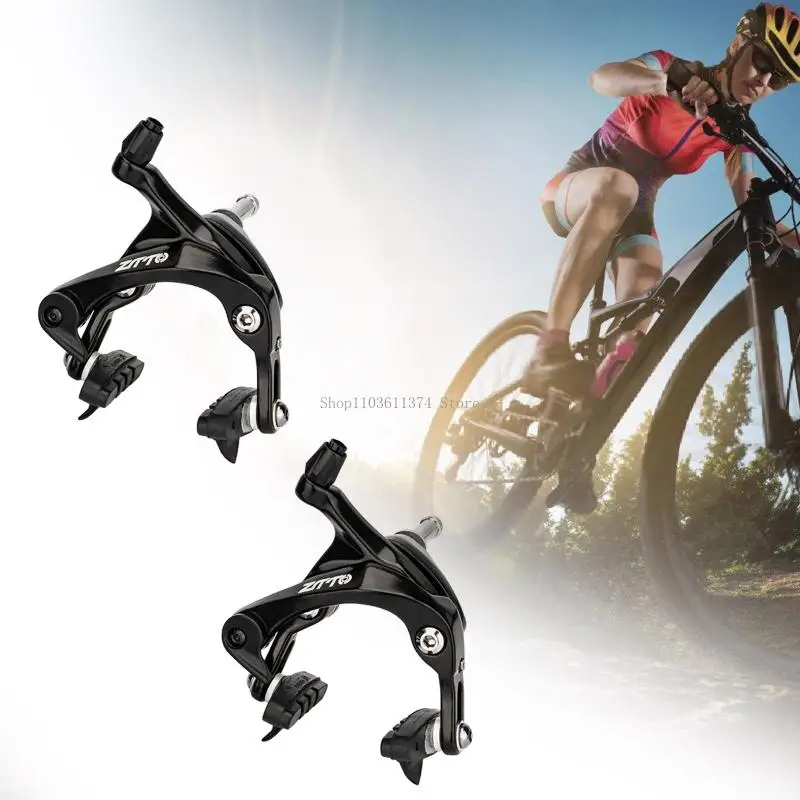 Road Bike Caliper Brake Set for 700C Rims Brake Replacement, Cable Pull Front and Rear Pair, Aluminum Alloy Bicycles Brake