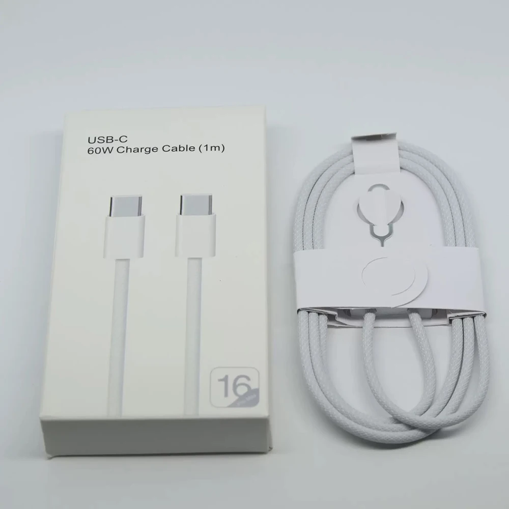 

50pcs Wholesale 60W PD Fast Type -C Charging Cable For iP 17e 17 16 15 14 13 12 11 Pro ProMax Plus C To Lightning Charger Cable