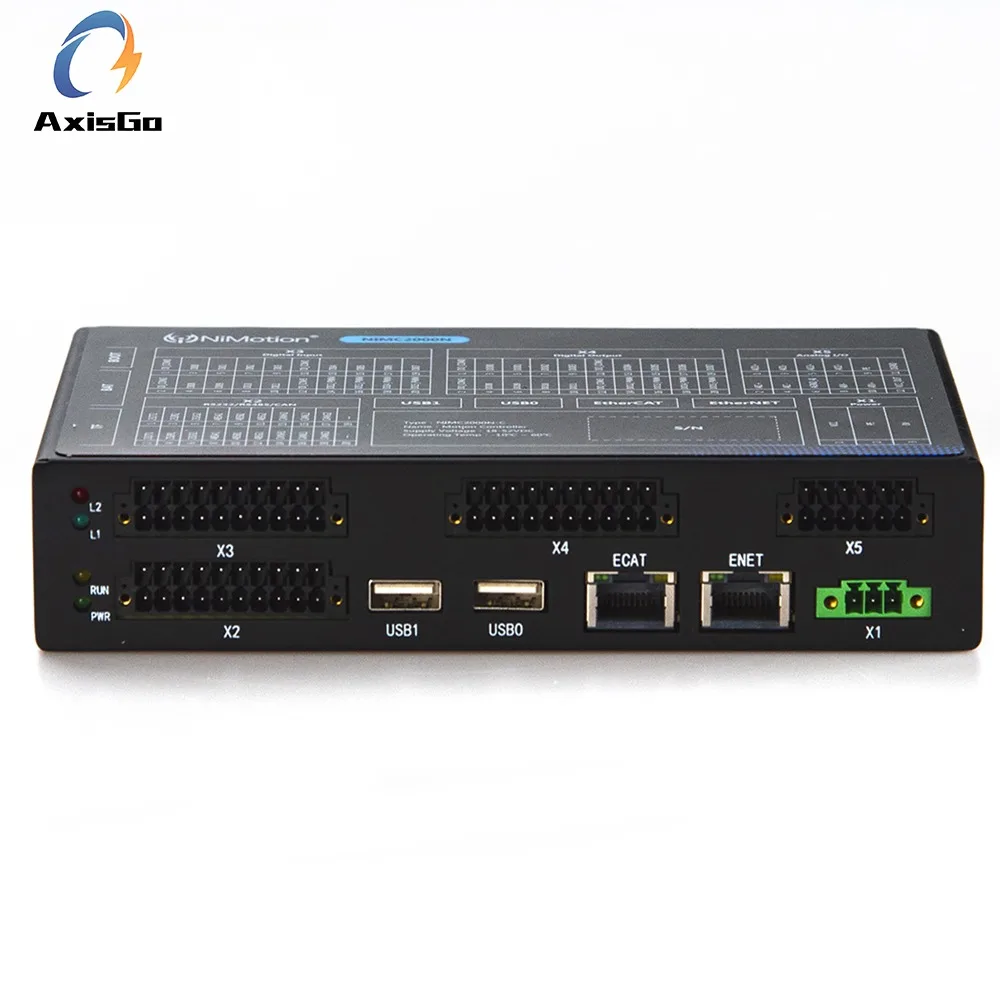 

The NIMC2000N motion controller supports EtherCAT Master, Profinet, MODBUS, and CANopen.