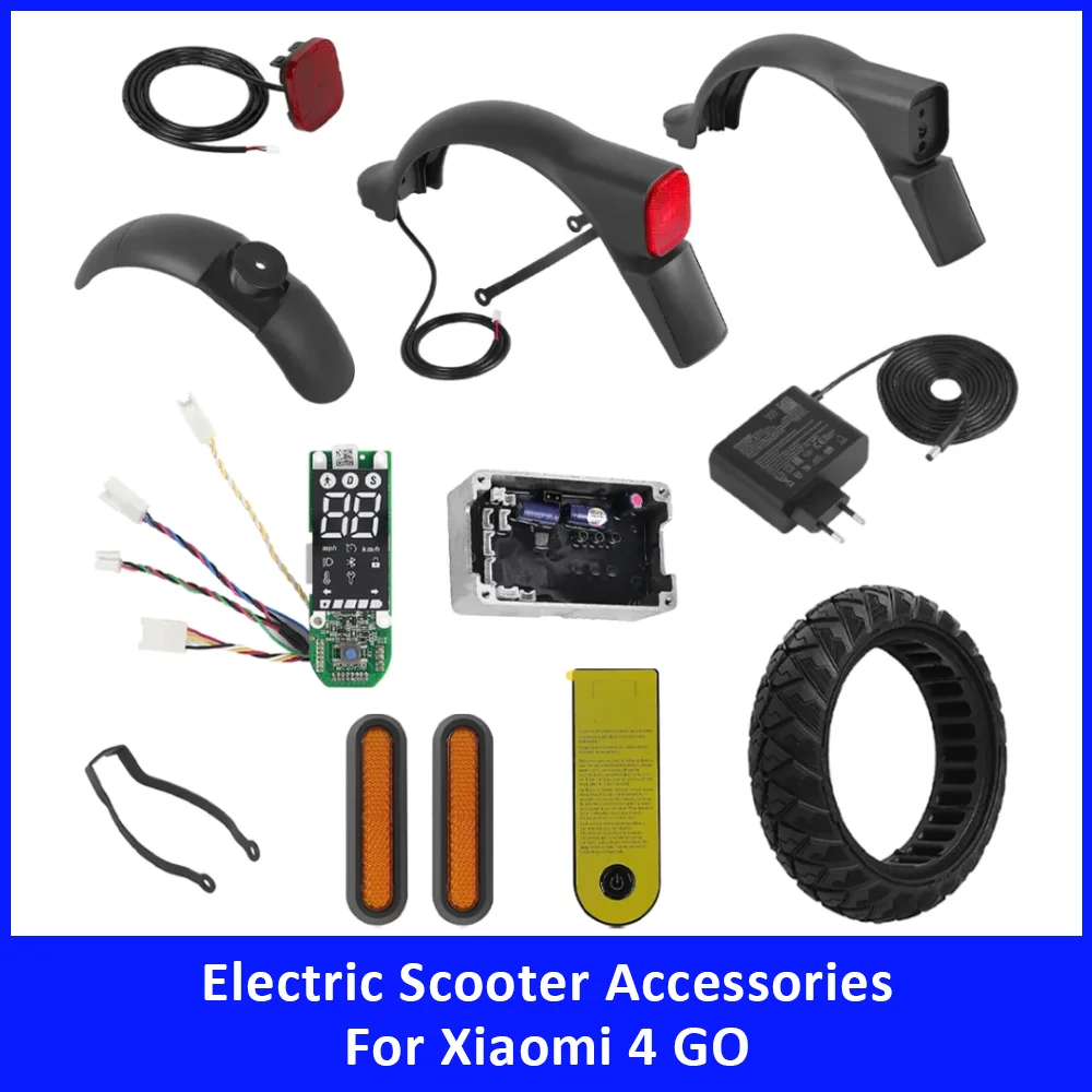 Electric Scooter Repair Parts for Xiaomi 4 GO Controller Dashboard Fender Taillight Bracket Solid Tire Trim Cover Accessories
