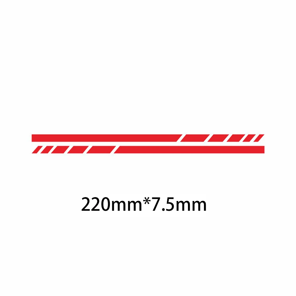 2pcs Sports Strip Motorcycle Stickers Fuel Tank Helmet Decor Waterproof Car Rearview Mirror Vinyl Decals Vehicle Accessories image 6