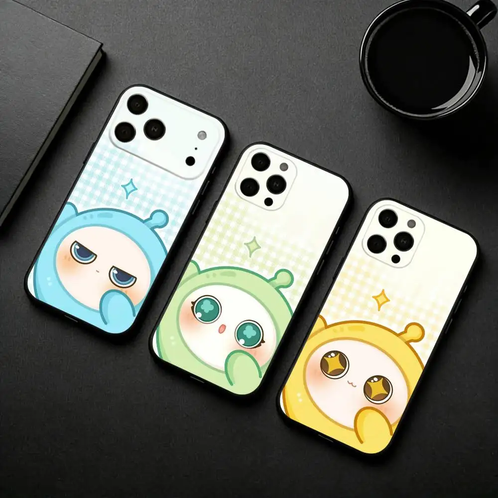 

Cute E-Eggy P-Party Phone Case Silicone Soft For IPhone 17pro 16 15 14 13 12 11 X XR Plus Pro Max Plus