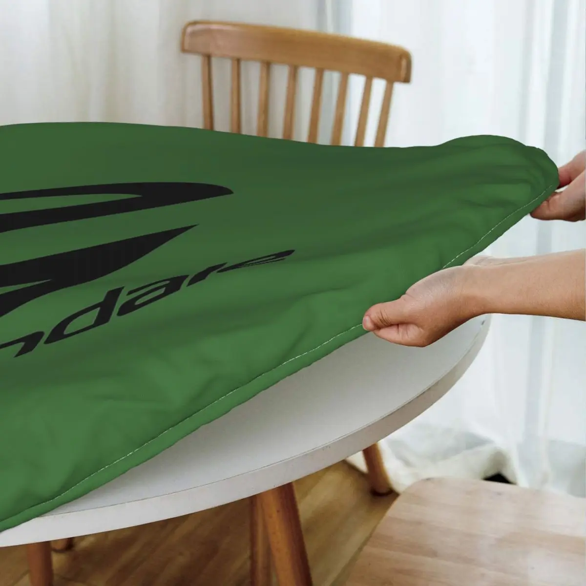 Cannondale Waterproof Round Tablecloth Oilproof Table Cloth for Kitchen Events Dining Table Cover