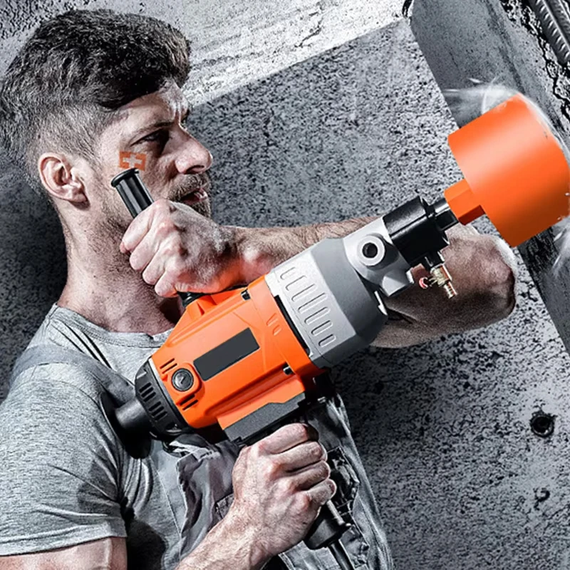 4300W Diamond Core Drill Machine Concrete Drilling Machine Electric Water Drill Powerful Motor Wet Drill Rig for Concrete Wall