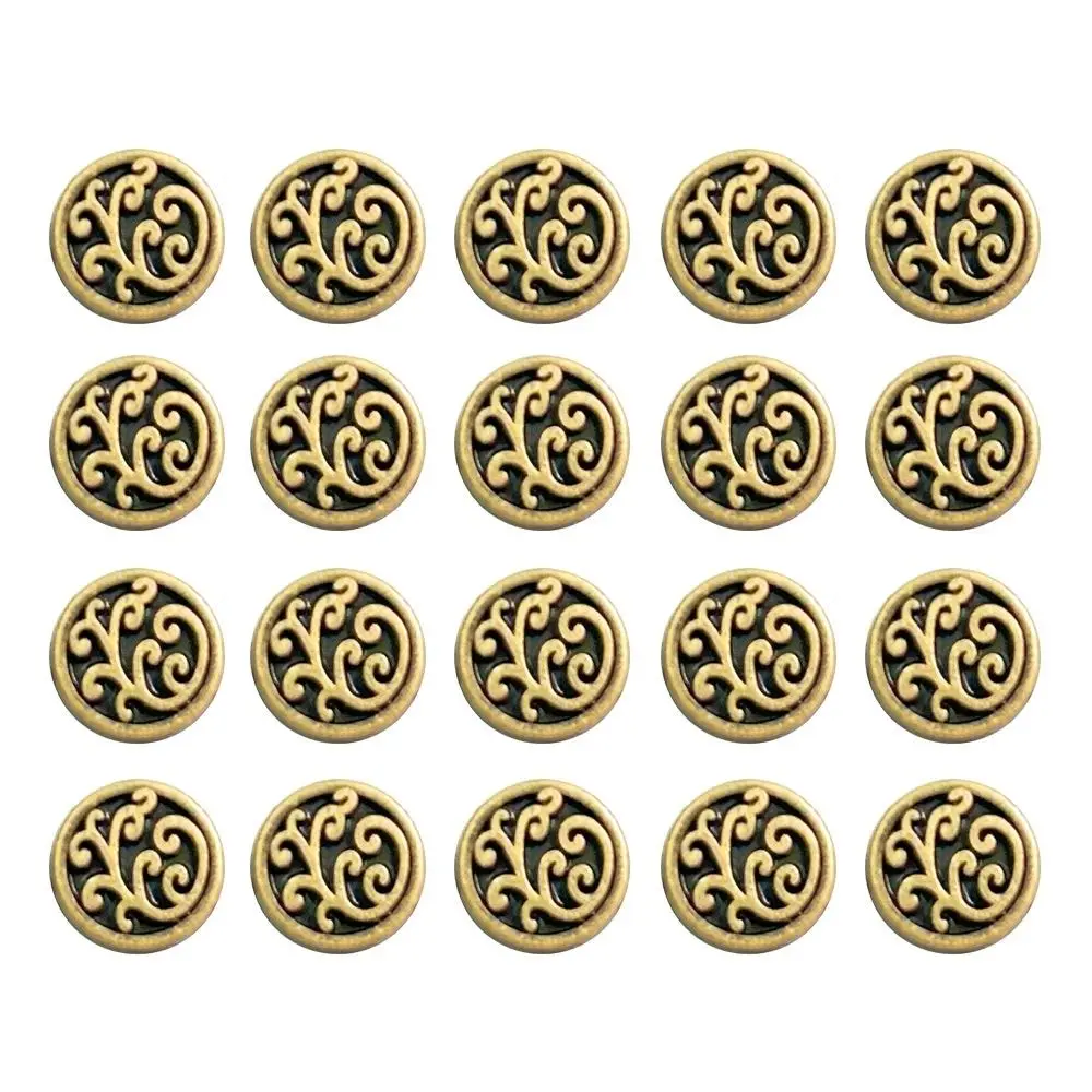 20pcs Mini Floral Button Buckle High Quality 4 Colors 7mm DIY Doll Coats Accessories for 1/6 Doll