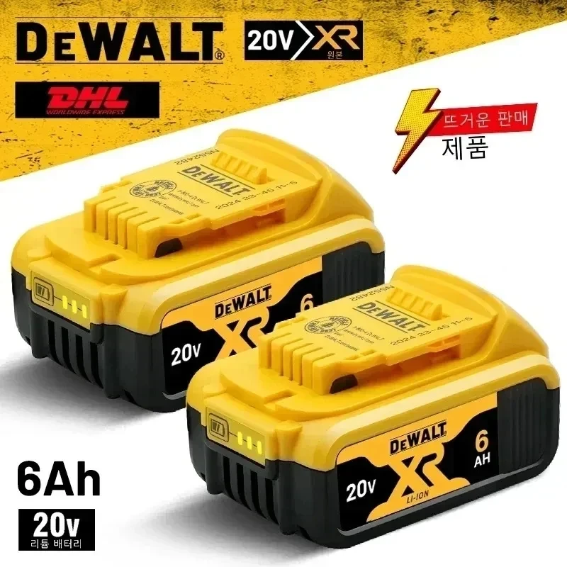 بطارية أداة طاقة ديوالت الأصلية 20 فولت 6Ah DCB206 DCB205 DCB200 متوافقة مع DCS570D1 DCS570B DCF885D1 DCF885N DCF883