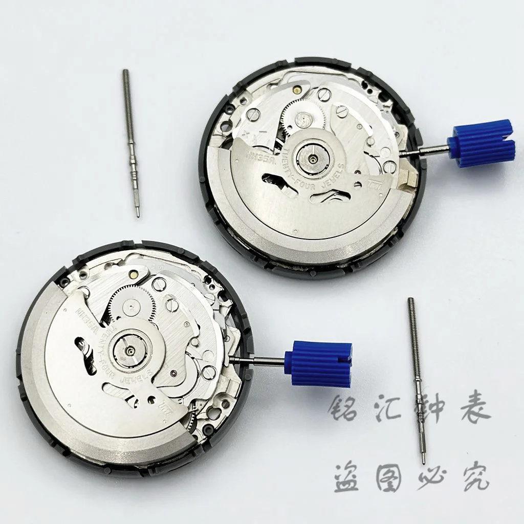 White/Black Calendar 24 Jewels NH35 Mechanical Movement High Accuracy Winding NH35 Automatic Self-winding Stem Set