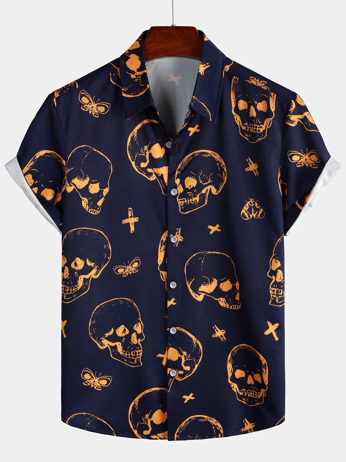 Kemeja Lengan Pendek Motif Ten - Summer Vacation Clothing Men ulasan dan harga