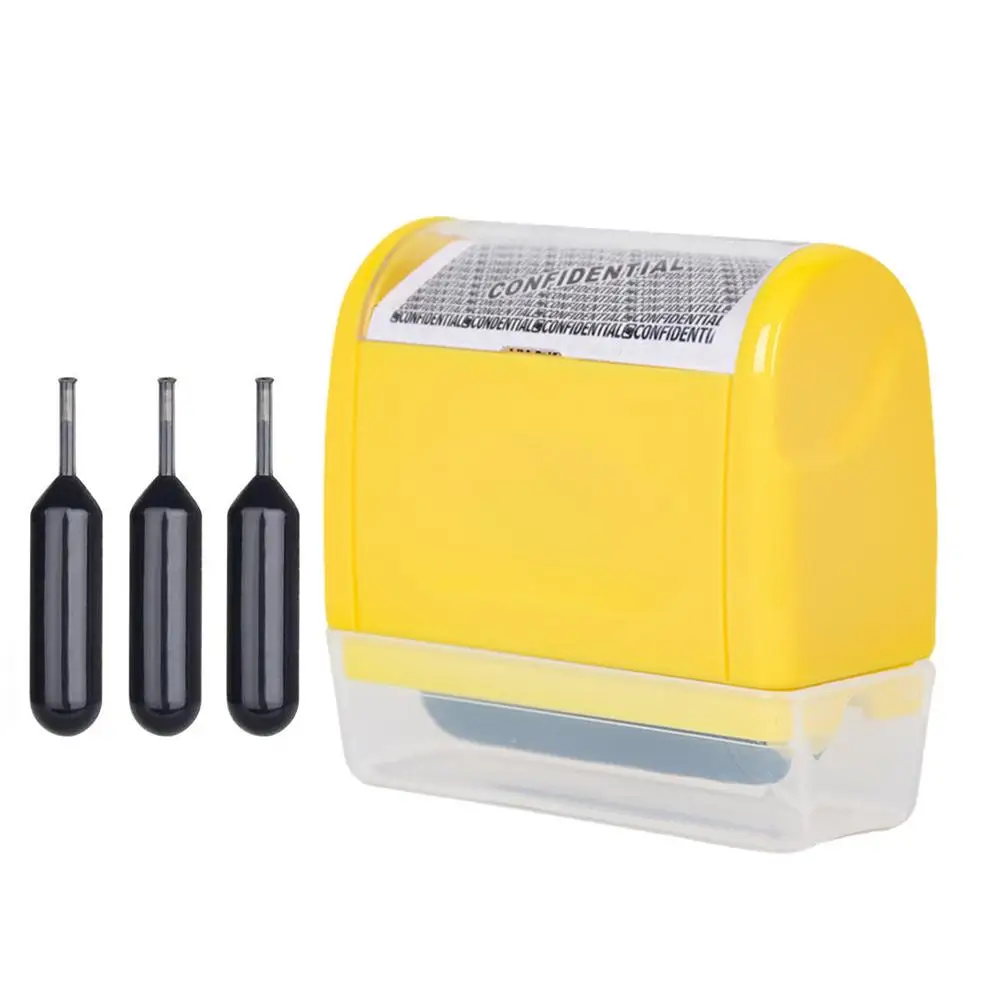 Rouleau de Tampon Confidentiel Anti-Vol, Protection d'Identification, Adresse, Informations, Protection des Données, Sceau Confidentiel, Bloc L6Z0