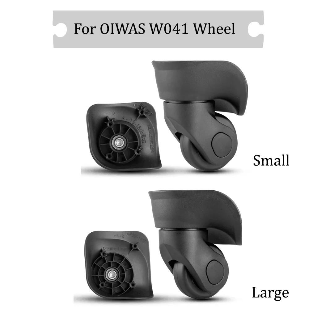 

For OIWAS W041 Universal Wheel Black Replacement Suitcase Rotating Silent Smooth Shock Absorbing Accessories Wheels