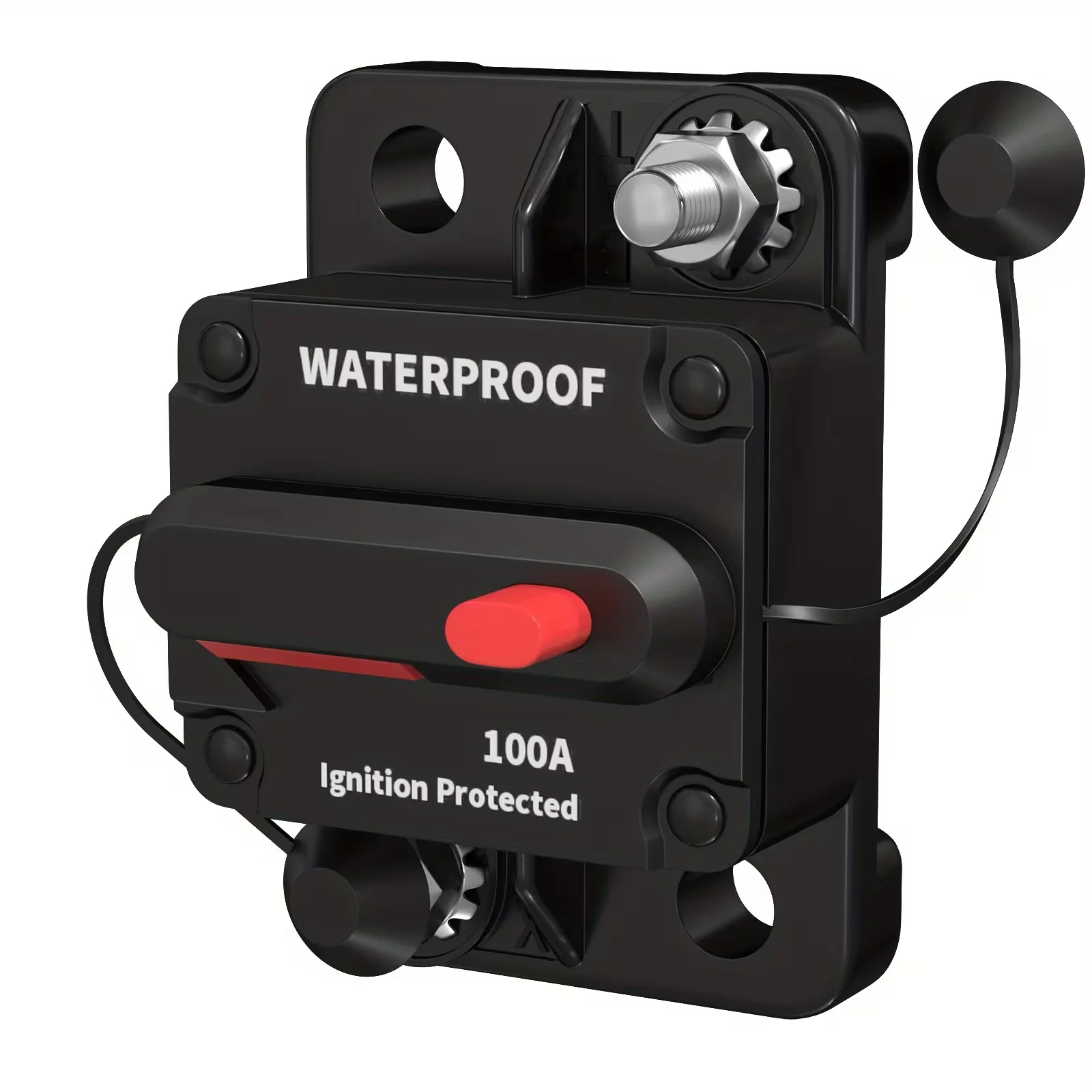 30A-100A Wasserdichter Kfz-Sicherungshalter, automatischer Leistungsschalter – Reset-Schutz für Autos/Boote, ohne Batterie