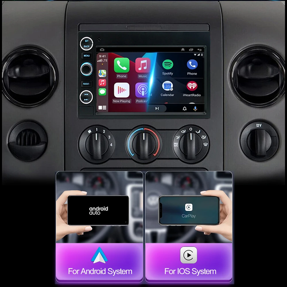 Android Radio For Ford F150 F250 F350 Fusion Mustang Explorer Edge Focus Multimedia Player 7