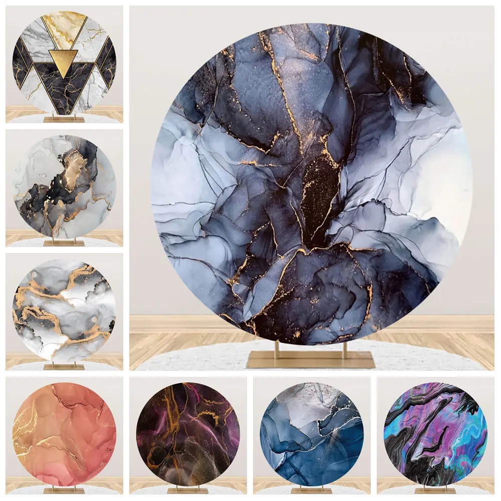 カラフルな大理石のテクスチャ写真撮影の背景部屋の装飾子供大人アートポートレート赤ちゃん誕生日パーティー写真背景バナー