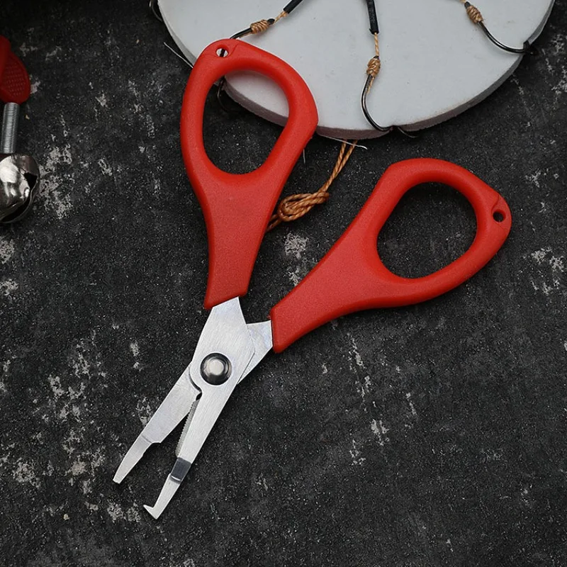 3CR13 Stainless Steel Mini Fishing Scissor PP Comfort Handle Fish Line Cutter Hand Tools for Fish Control