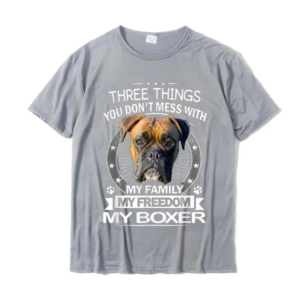 Funny Boxer Dog Shirt Boxer Dog Lover T-Shirt Coupons Classic T Shirt Cotton Adult Tees Family Crew Neck Short Sleeves Clothing