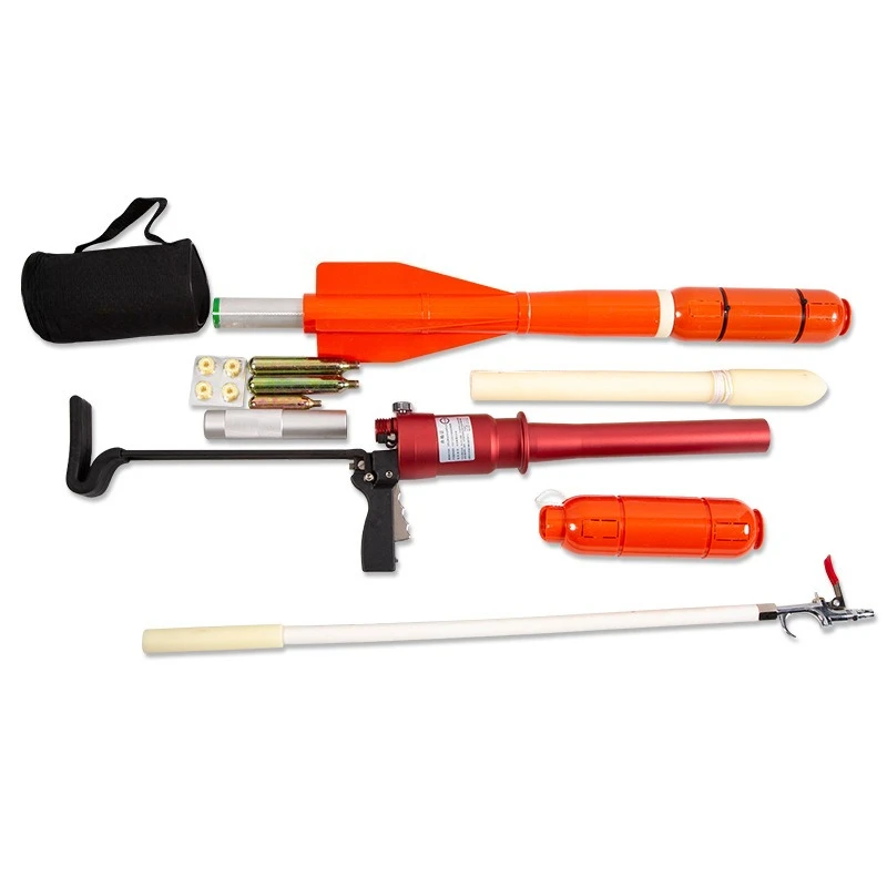 Portable life-saving thrower Handheld pneumatic rope thrower