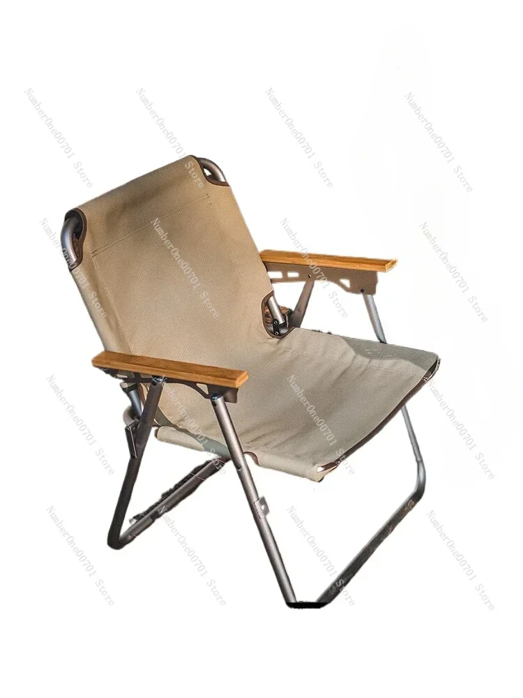 Ultralight Aluminum Folding Camping Chair - Portable Outdoor Folding Stool with Canvas