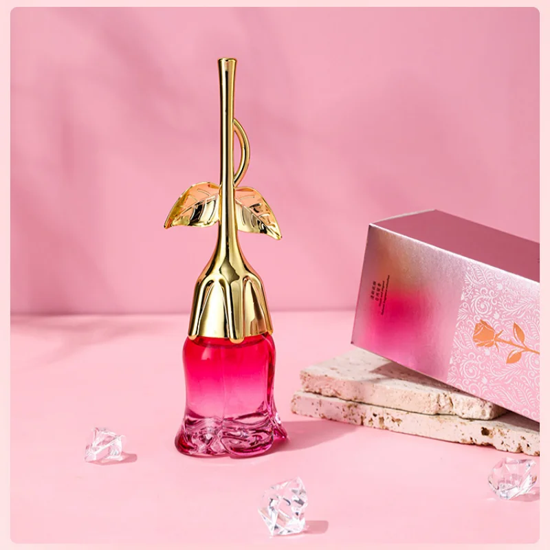 

50ML Women's Perfume Fresh and Light Rose Midnight Rose Perfume Long-lasting Floral Fragrance Fresh Light Elegant and Charming
