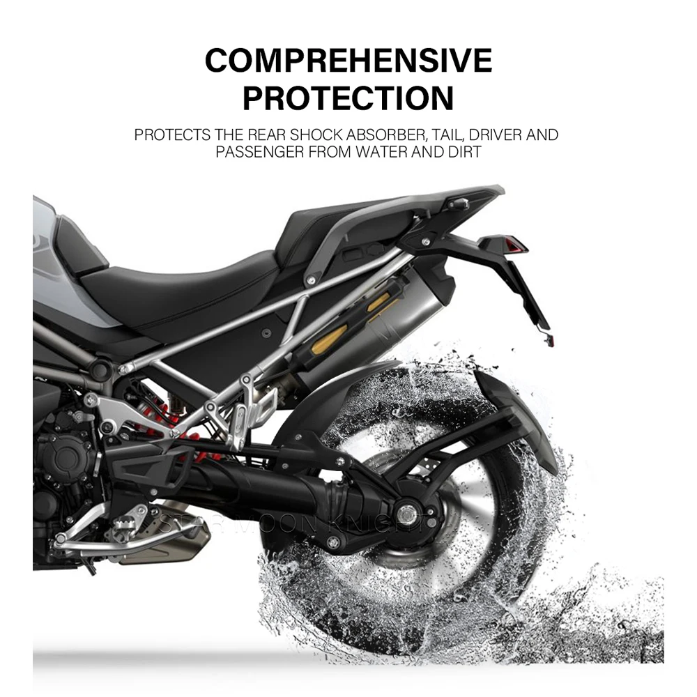 For Tiger 1200 Tiger1200 GT Pro Rally Explorer 2022 2023- Motorcycle Rear Fender Mudguard ​Tire Hugger Splash Guard