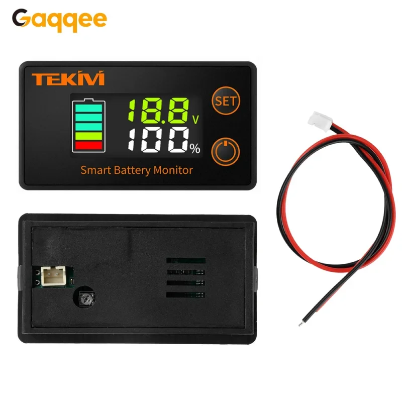 

Digital Voltmeter Battery Level Indicator Universal Power Display For Electric Bicycle Ebike Scooter Charge Indicator DC 8-100V