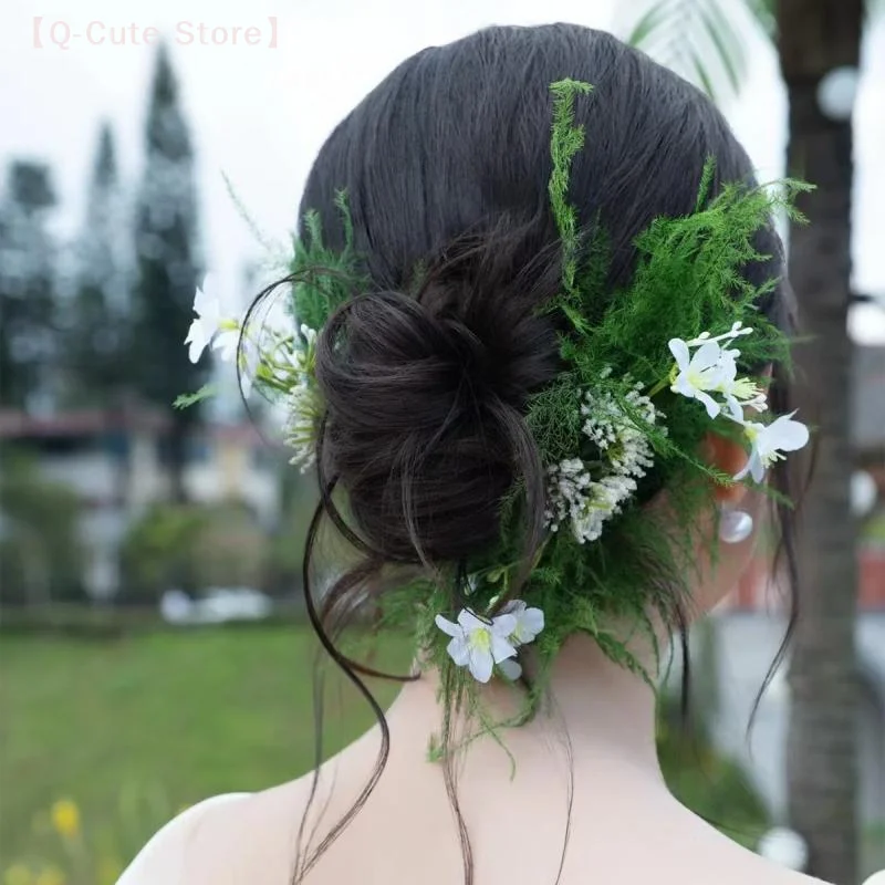 

Fairy Bride Flower Hair Accessories Forest Lawn Master Wedding Headdress Fairy Beauty Exterior Makeup Travel Hairwear