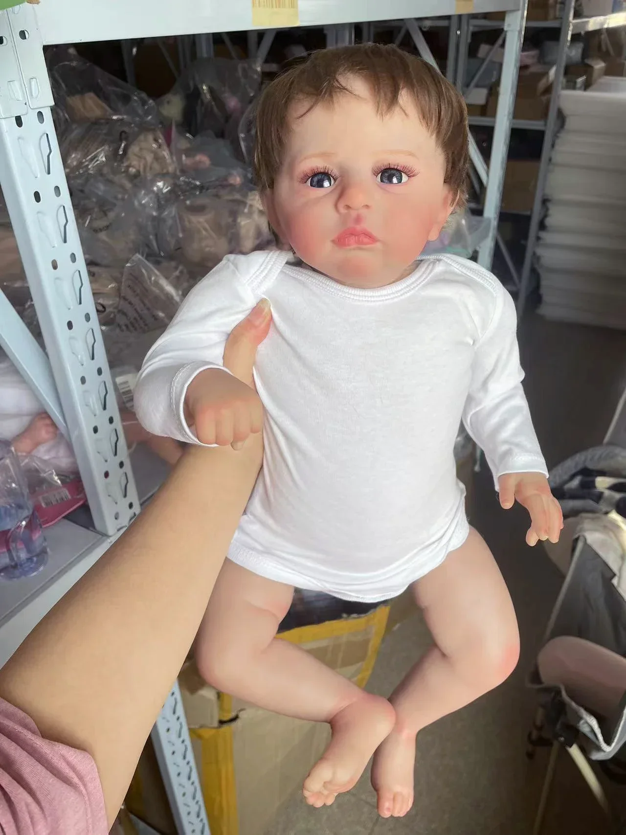 

Cameron Soft Body Baby 24 дюйма уже окрашенная готовая кукла реборн 3D кожа видимые вены приятное высокое качество ручной работы