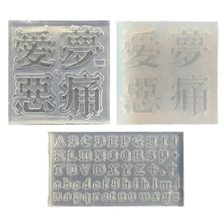 Silicone Molds Gothic Crafts Moulds Jewelry Making Tools Mini Letter Molds Silicone DIY Accessories for Craft R3MC