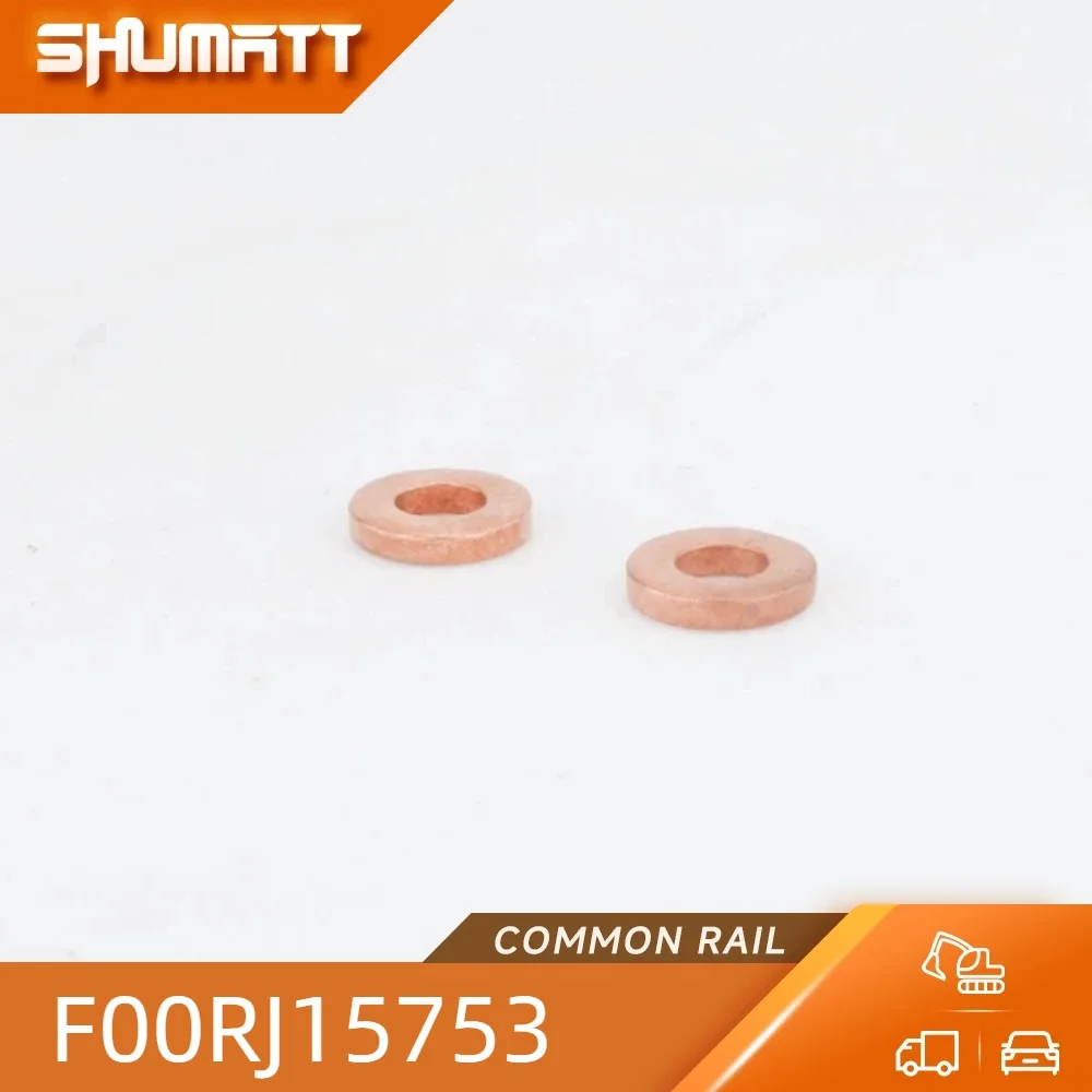 100PCS China Made New High Quality F00RJ15753 Dimensions 15x7x3mm Fuel Injector Copper Washer Type: No Teeth No Step