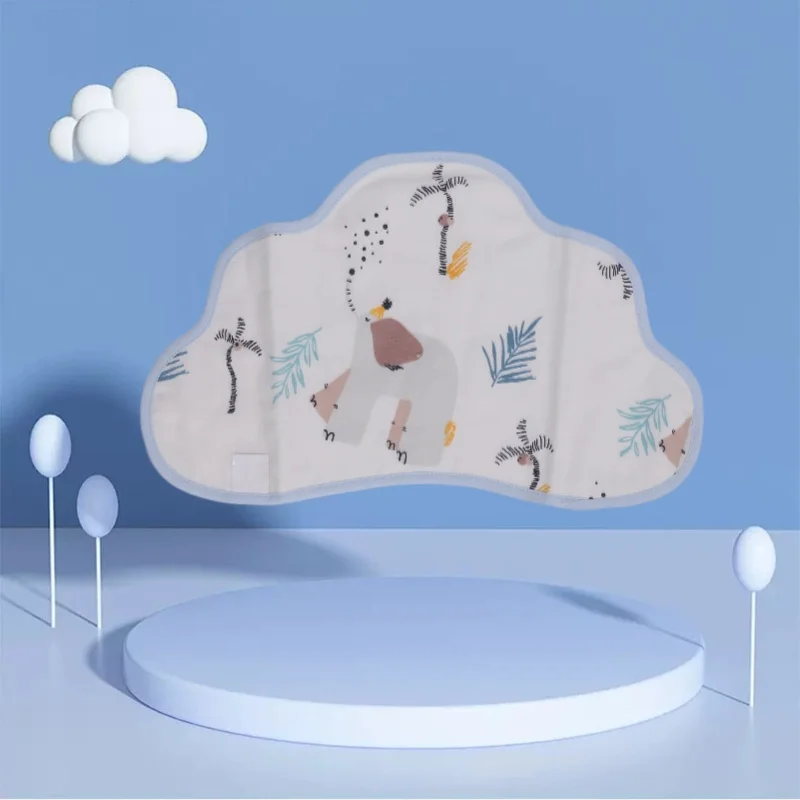 Babero de baba para bebé, babero de algodón suave y transpirable, trapo absorbente para eructar de algodón para bebés tipo 2