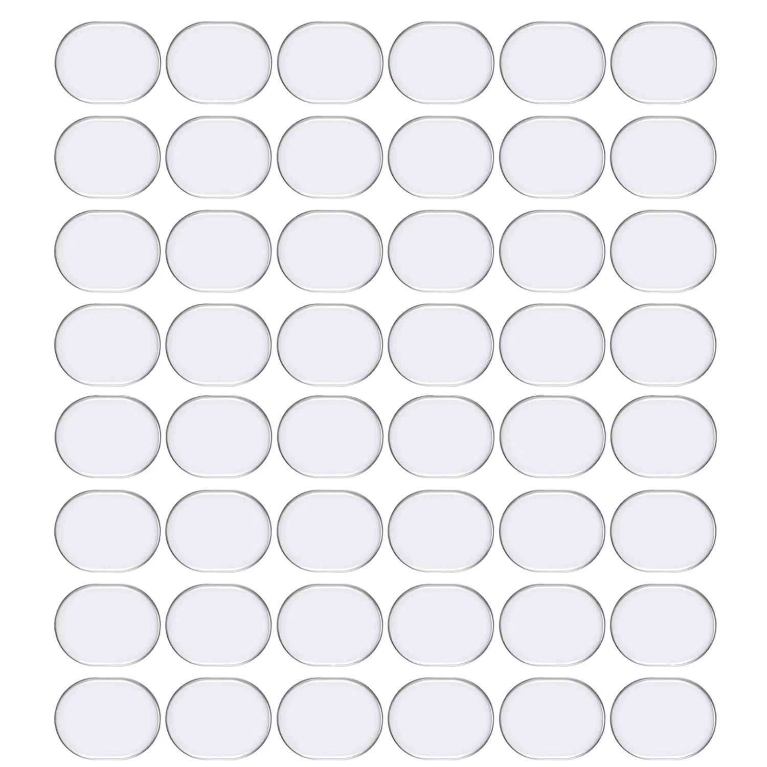 48 Pcs Drum Dampeners Gel Pads Silicone Drum Silencers Soft Drum Dampener Drum Mute Pads Dampening Gel Pad(Transparent)