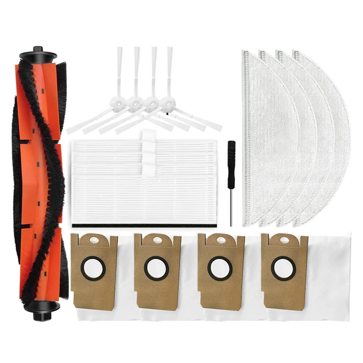 شعبية ل Xiaomi Lydsto R1 / R1 Pro روبوت فراغ استبدال قطع الغيار فرشاة جانبية رئيسية فلتر Hepa ممسحة خرقة كيس لجميع الغبار