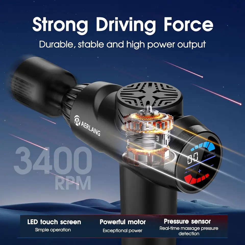 Smart Electric Fascia Gun Muscle Massager Portable