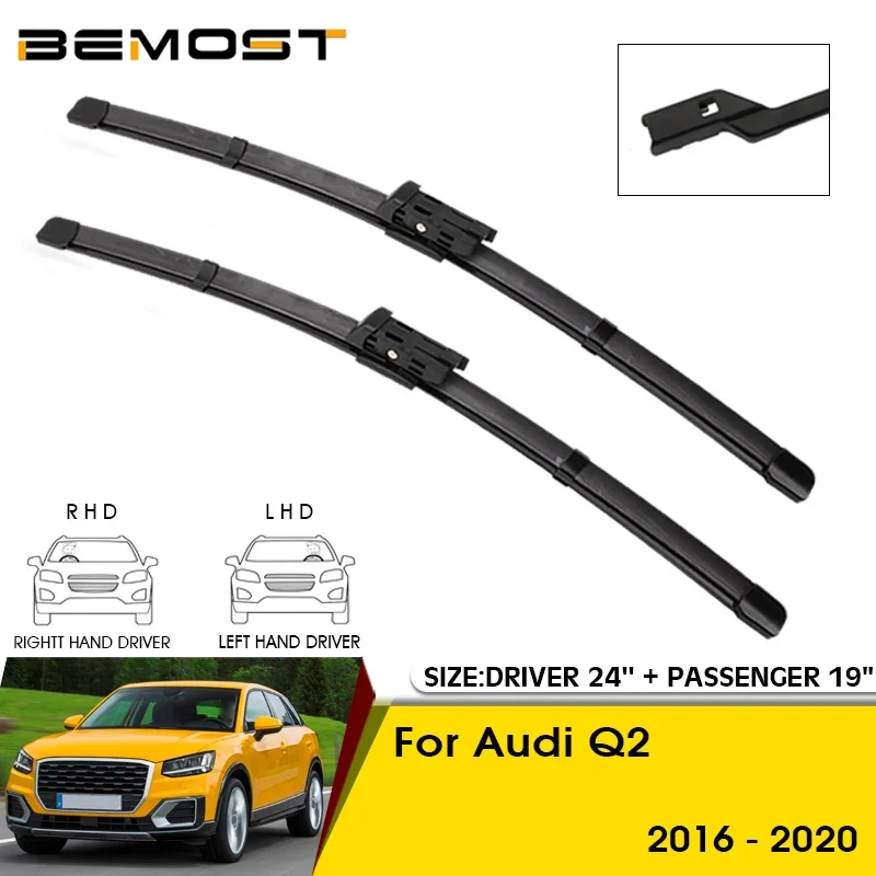 

Car Wiper Blades For Audi Q2 2016-2020 Windshield Windscreen Front Window Blades 24"+19" Car Accessories