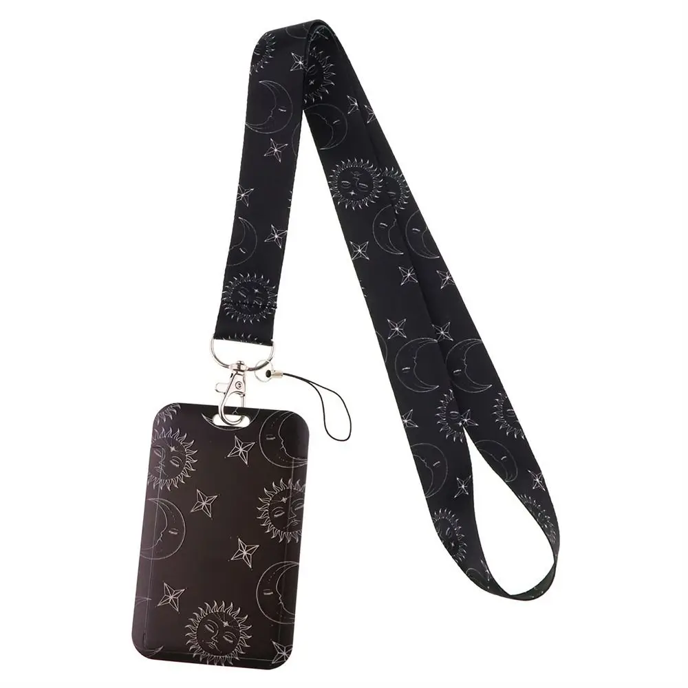 

Office Supply Cute Phone Lanyard Keyrings Card Holder Stars Lanyard Hanging Rope Phone Neck Strap ID Card Holder Badge Holder